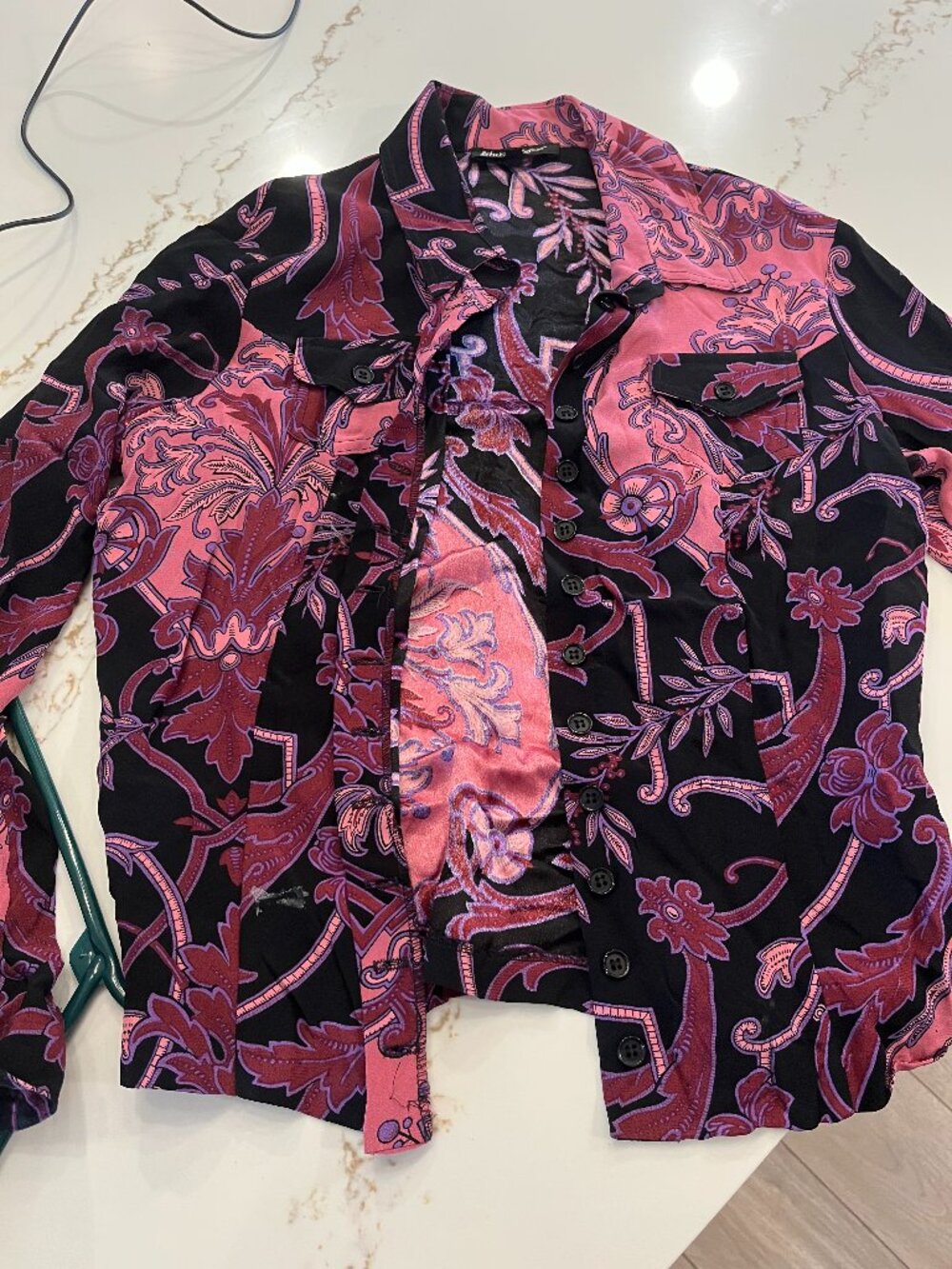 Vintage Betsey Johnson Long Sleeve Top, Size Large